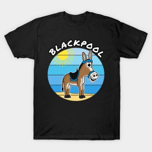 Seaside Donkey British Summer Holiday Blackpool T-Shirt